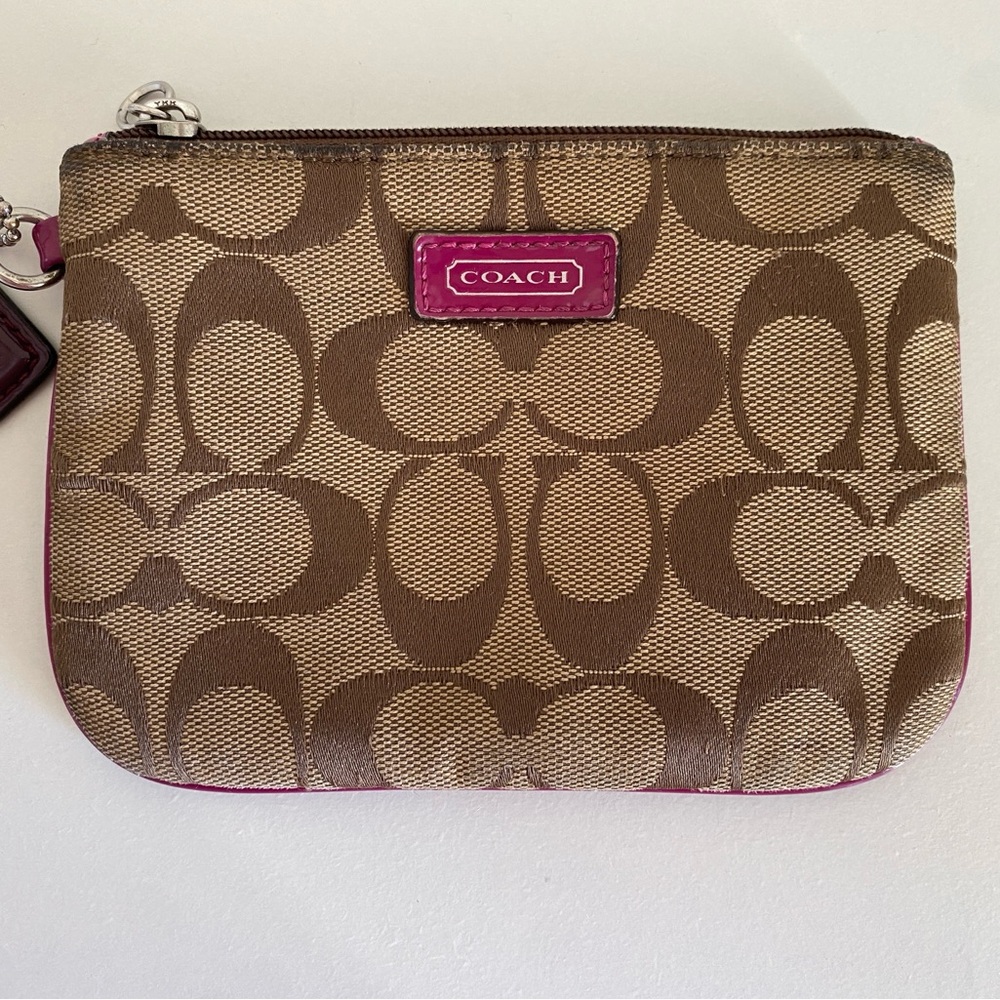 Vintage Coach Signature Small Wristlet Y2K